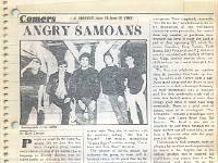 ANGRY SAMOANS Metal Mike Scrapbook 1980 – P.J. Galligan on Lead Guitar Page 14